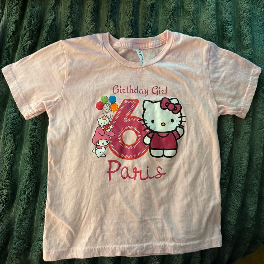 PARIS Hello Kitty Pink Birthday Girl Tee